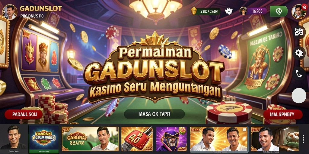 Menampilkan gameplay seru GADUNSLOT dengan grafis memukau.