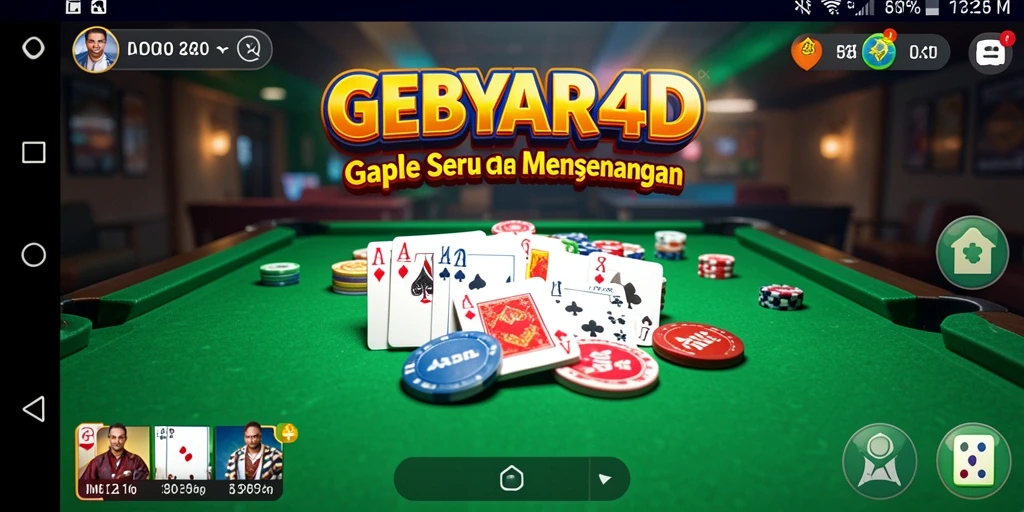 Tampilan permainan Gaple yang seru dan menarik pada GEBYAR4D.