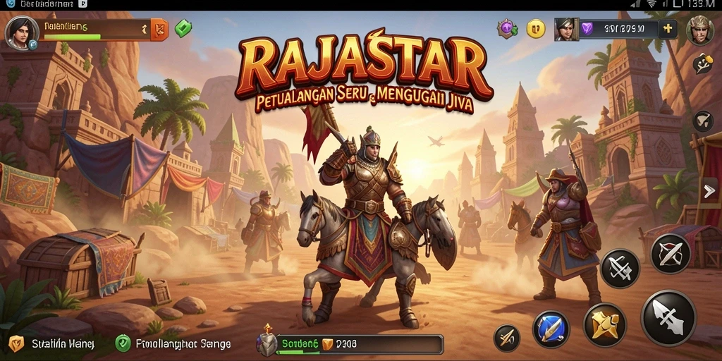 Menampilkan gameplay petualangan yang mendebarkan di RAJASTAR.
