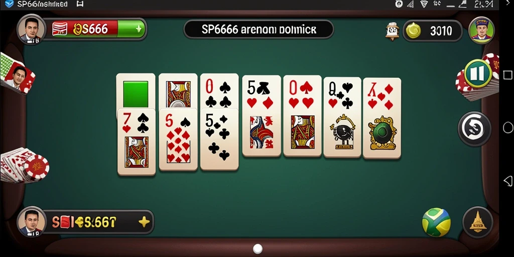 Screenshot gameplay SP666 dengan antarmuka Domino yang menarik.