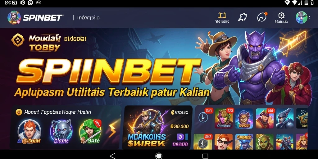Tampilan antarmuka pengguna SPINBET yang intuitif dan menarik.