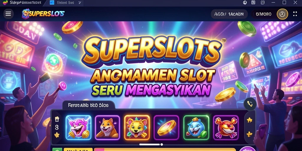 Tampilan gameplay SUPERSLOTS yang menarik dan seru.