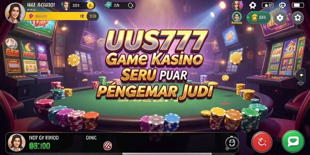 Tampilan gameplay UUS777 yang menegangkan di lingkungan kasino digital.