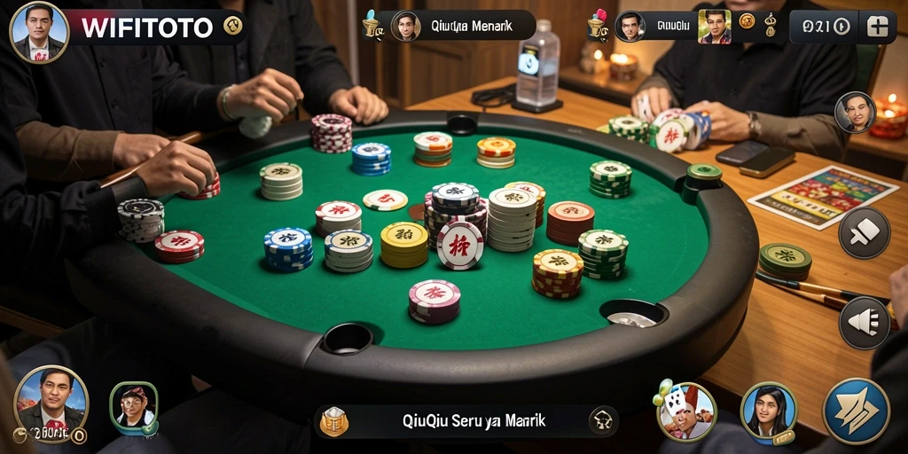 Tampilan gameplay QiuQiu yang seru di WIFITOTO.